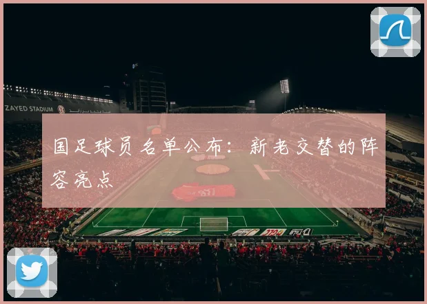 国足球员名单公布：新老交替的阵容亮点